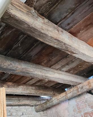 travi in legno antiche 
