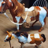 Coppia di cavalli giocattolo