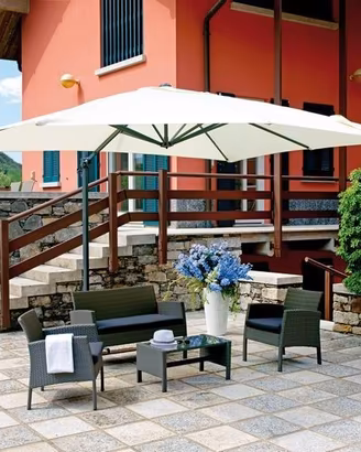 Ombrellone 4x4 e 3x4 con palo laterale alluminio