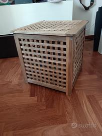 Tavolo contenitore Ikea in legno