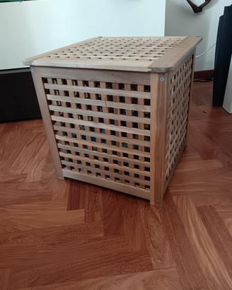 Tavolo contenitore Ikea in legno