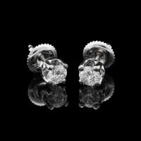 ORECCHINI IN ORO 14 KT BRILLANTI 0.46 CT NATURALI