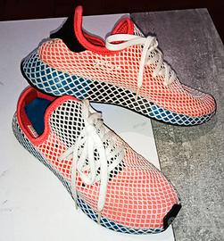 Scarpe Adidas Deerupt Solar Rosso Bluebird Abbigliamento e Accessori In vendita a Roma