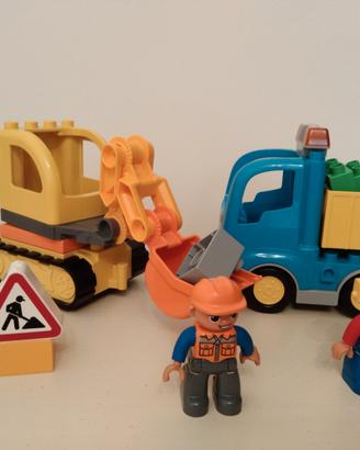 Lego Duplo Town Camion e Scavatrice cingolata
