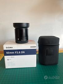 Sigma  60mm 2.8 dn art Sony E mount