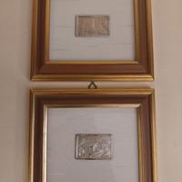 Coppia quadri in argento