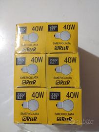 Stock 6 Lampadine Sfera 40W E27