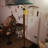 Lampada con vetro blu