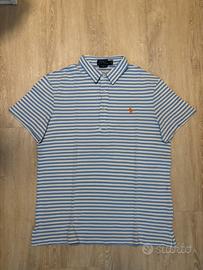 Polo Ralph Lauren a righe - logo arancione - L