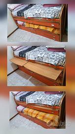 letto a castello scrivanie e cassetti