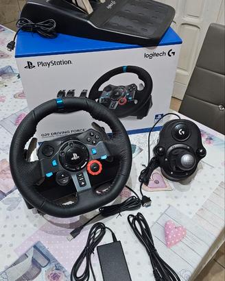Logitech G29 + Driving Force Shifter (cambio)