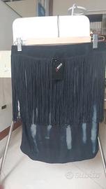 Top Morgan Con fasce Nero