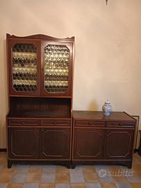 mobili in legno per sala e vetrinetta