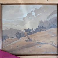 quadro paesaggio montano