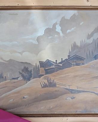quadro paesaggio montano
