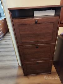 Scarpiera salva spazio a 3 cassetti