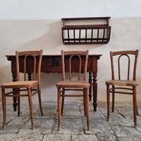 SET 3 Sedie Antiche J. & J. Kohn  da restaurare