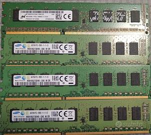 N° 4 banchi RAm 4GB DDR3