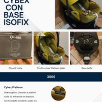 ovetto cybex con base isofix