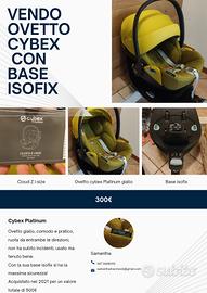 ovetto cybex con base isofix