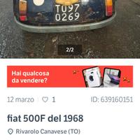 fiat 500 F epoca