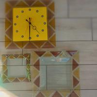 orologio, centro tavola e portacenere MURANO 