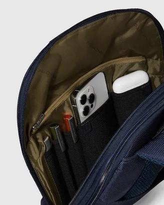 Piquadro Brief 2 in Tessuto e Pelle Nero