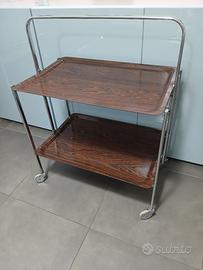 Carrello Pieghevole Vintage Anni 60/70 Portavivand