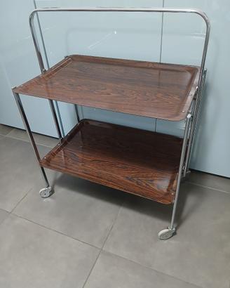 Carrello Pieghevole Vintage Anni 60/70 Portavivand