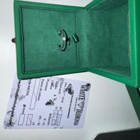 Anello solitario in oro bianco 18 kt con diamante