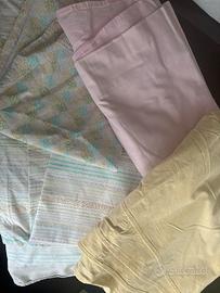 Copri piumino e lenzuola letto una piazza