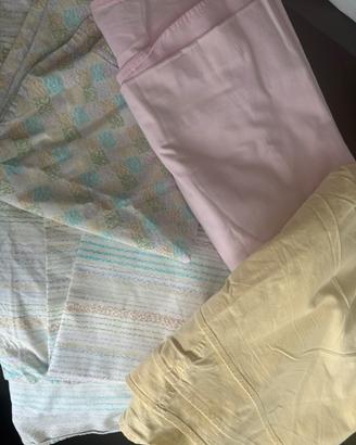 Copri piumino e lenzuola letto una piazza