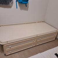 Letto Singolo con cassettoni