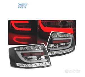 FARI LED PER AUDI A6 C6 SEDAN 04-08 NERI LED 6PIN