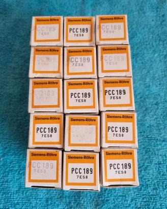 Lotto PCC189 Siemens, n. 15 valvole NOS