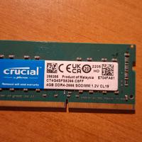 modulo RAM sodimm 4 GB DDR4 pc4 nuova 