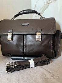 Borsa tracolla piquadro pelle marrone