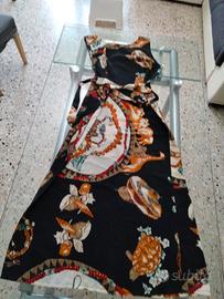 Abito lungo in seta 