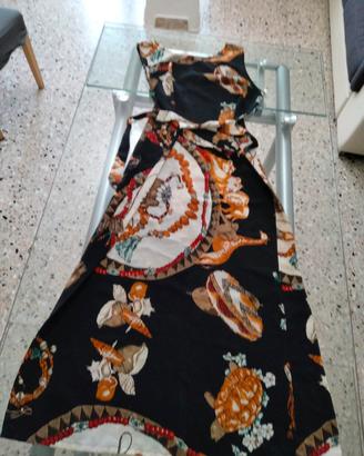 Abito lungo in seta 