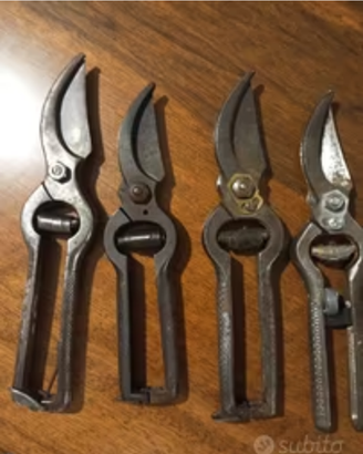 4 Cesoie funzionanti vintage da collezione