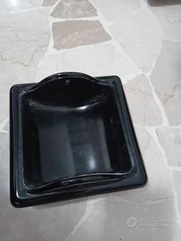 Porta sapone incastro in vetro vintage originale