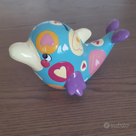 Salvadanaio delfino colorato