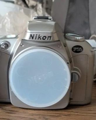 Nikon Film camera F55 with 3 lenses