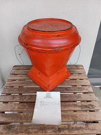 vaso/contenitore lacca rossa (Fine '800) Birmania