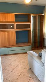 Mobile porta tv con vetrinetta