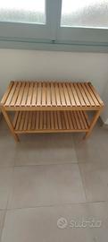 PANCA IKEA MOLGER in legno 80x50x37