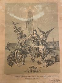 Stampa 50° Anniversario Unità d’Italia - (1911)