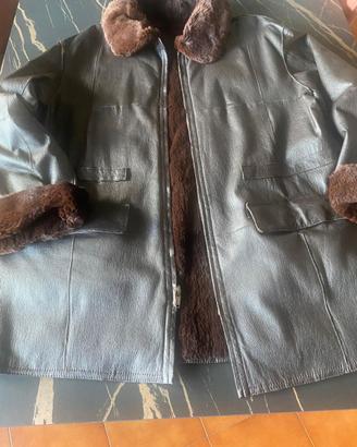 Cappotto donna eco pelliccia interno vintage