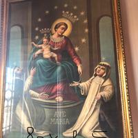 Grande quadro Madonna del Rosario di Pomepi