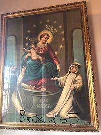 Grande quadro Madonna del Rosario di Pomepi